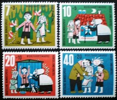 N369-72 / Germany 1961 People's welfare: Grimm's tales iii. Postage stamp