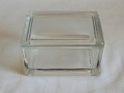 Butter holder 9x7x5cm glass box from which the butter does not leak retro