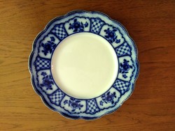 Cobalt blue, flat serving bowl