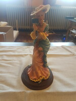 Porcelain lady 24 cm tall, perfect condition