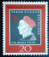 N307 / Germany 1959 jakob fugger stamp postal clerk