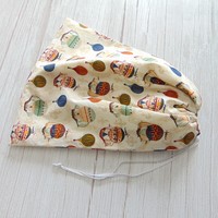 Bread bag small - balloon pattern