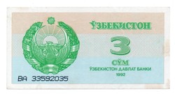 Üzbegisztán    3   Som   1992   Hajtalan