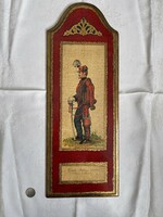 Special Italian wooden picture military uniform.