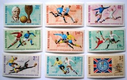 S2282-90 / 1966 football World Cup stamp set postal clerk