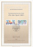 ETB 0053 Bundes Mi 1310-1311 ETB 5-1987    2,80 Euró