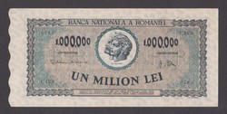 1 Millió Lei 1947 (UNC-) (hajtatlan)