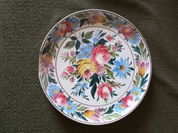 Flower patterned ceramic bowl