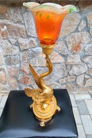 Fire gilded table lamp