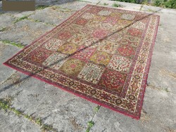 Beautiful woolen Persian rug with cassette pattern, living room rug 2 x 3 m