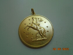 1992 LRV Országos Lovas Szövetség Regionális póniló verseny aranyozott bronz emlékmedál Belgium