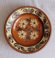 Hatalmas méretű kerámia fali tányér, 35 cm