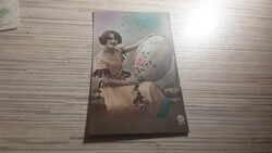 Antik Húsvéti Üdvözlő képeslap.