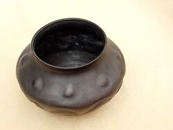 Fekete kerámia váza 18x12cm