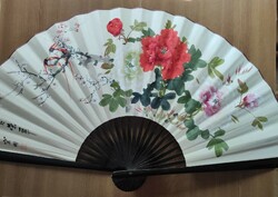 Hand painted large Chinese fan