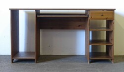 1R249 nice condition treated pine desk 74 x 58 x 140 cm