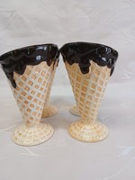 Ceramic ice cream cup