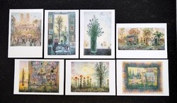 GROSS ARNOLD műveiről készült színes, postatiszta képeslapok