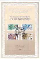 ETB 0041 Bundes Mi 1274-1277 ETB 6-1986    4,00 Euró