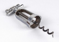 1R286 old metal wine tool corkscrew 14 cm