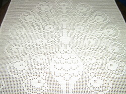 Beautiful baroque flower pattern hand crocheted antique stained glass curtain