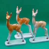 Balogh Béla Hollóházi Bambi őz figurák