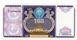 Üzbegisztán    100   Som   1994   Hajtalan