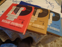Muzsikáló Zene történet  , Kroó György -Kárpáti János ,  3 x 12 db lemez melléklet  I-II-III.