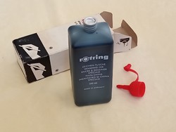 ROTRING Drawing ink 250ml rajzfesték tus fekete eredeti csomagolásban bontatlan retro