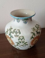 Ceramic vase with a scratched pattern, 18 cm