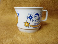 Zsolnay new, showcase condition cocoa mug with fairytale pattern