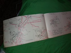 Antik kézirat tanulmány 1806. Napóleoni háborúk TÖRTÉNELEM jegyzet térképpel könyvhöz 24 X 76 cm 8.