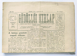 1914 Ix 20 / Gödöllő newspaper / for birthday :-) no.: 27805