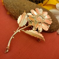 Silver-plated brooch 5 cm