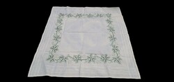 Embroidered linen tablecloth 78x78 cm