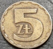 Poland 5 zloty, 1975.