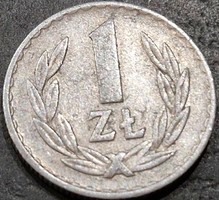 Poland 1 zloty, 1975.