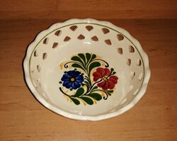 Retro openwork edge ceramic bowl