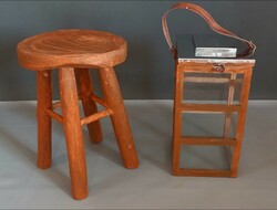 Fa szék + mécsestartó design ALKUDHATÓ