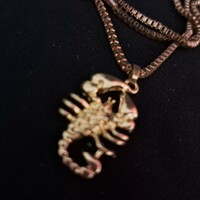 Gold-plated pendant with 3 cm chain