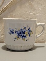 Large bohemian mug with forget-me-not pattern