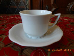Zsolnay white coffee cup