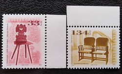 S4639-40sz /  2002 Antik Bútorok V I. bélyegsor postatiszta ívszéli
