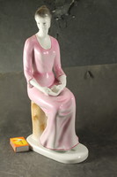 Reading woman in pink dress from Raven House 242