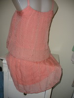 Dress or tunic in ash peach silk