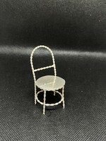 Ezüst miniatűr szék