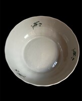 Bulgarian small blue floral iridescent glazed antique large porcelain serving bowl