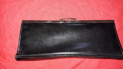 Beautiful elegant quality! Metal buckle black leather jane shilton women's handbag flawless 26 x 12 x 5 cm