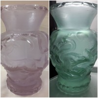 Alexandritic or neodymium special thick vase 15.5 Cm
