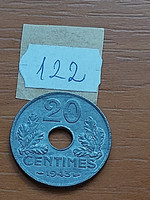 France Vichy France 20 centime 1943 zinc, 122